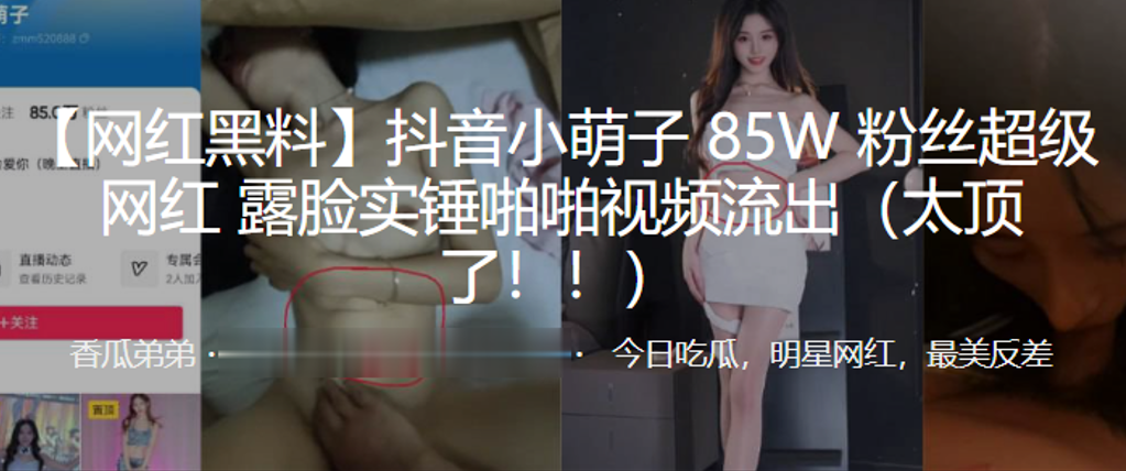网红小萌子8.5W粉 露脸实锤啪啪 流出极品私拍太顶